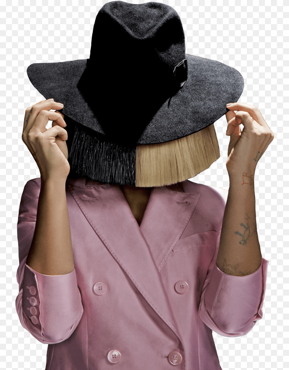 Hd Sia Photoshoot Image Sia, Sun Hat, Clothing, Hat, Adult Png