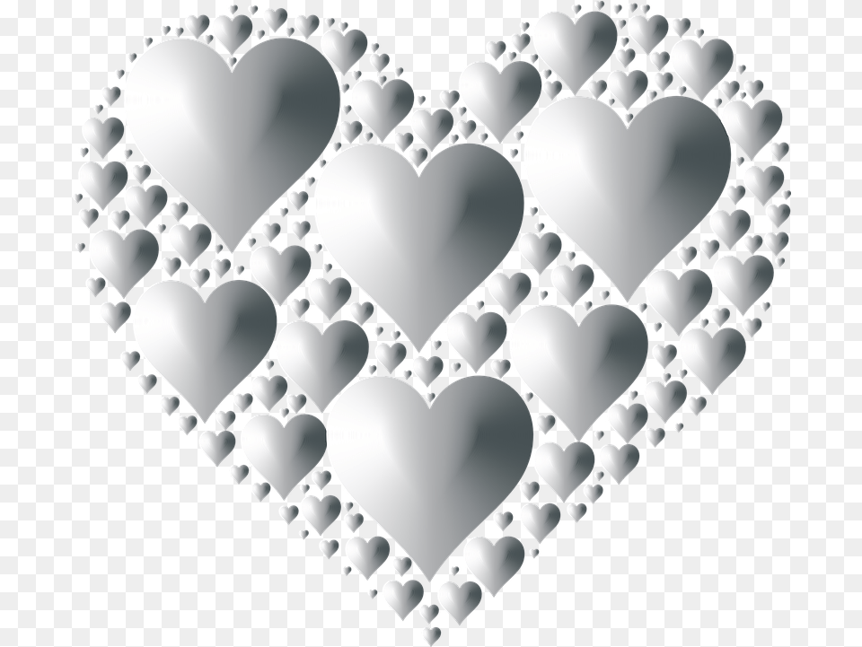 Hd Silver Hearts Black Hearts No Backgrounds, Accessories, Jewelry, Necklace, Diamond Png