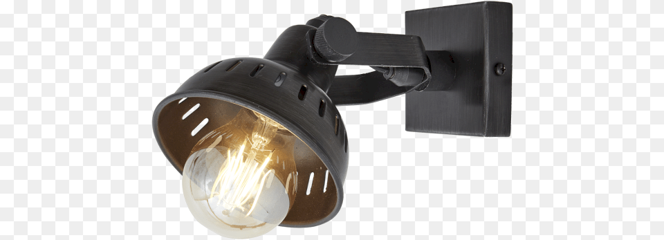 Hd Single Retro Spotlight Transparent Image Incandescent Light Bulb, Lighting, Appliance, Blow Dryer, Device Free Png Download