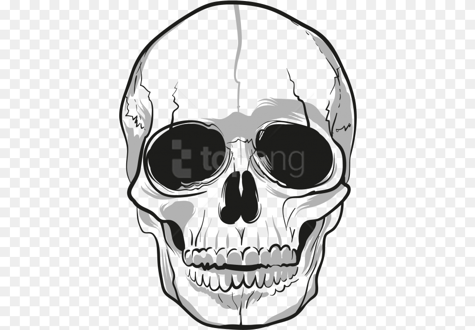 Hd Skull Download Image Background Skull, Stencil, Baby, Head, Person Png