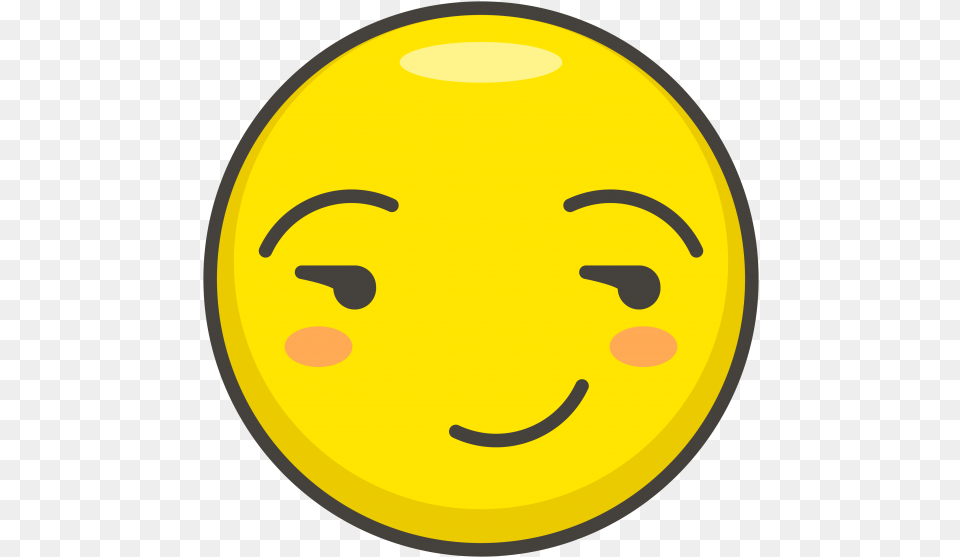 Hd Smirking Face Emoji Happy, Head, Person, Egg, Food Free Png Download
