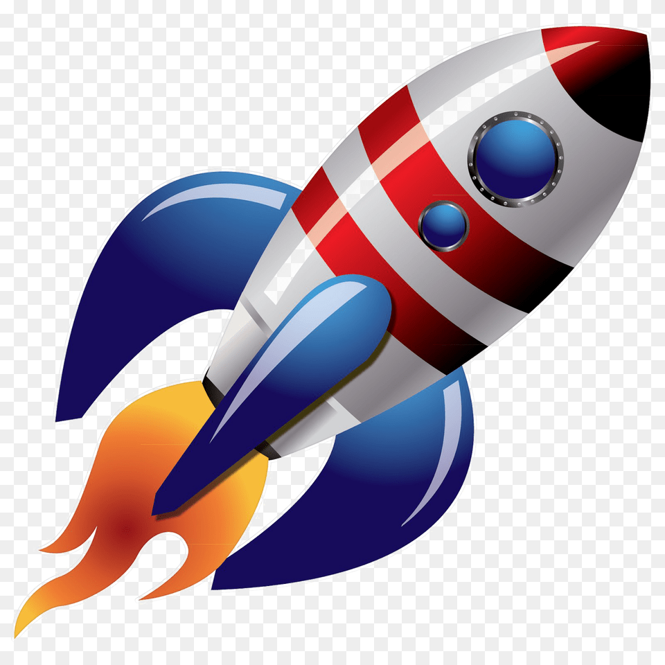 Hd Space Rocket Image Clipart Transparent Background Rocket, Weapon, Electronics, Hardware, Aircraft Png