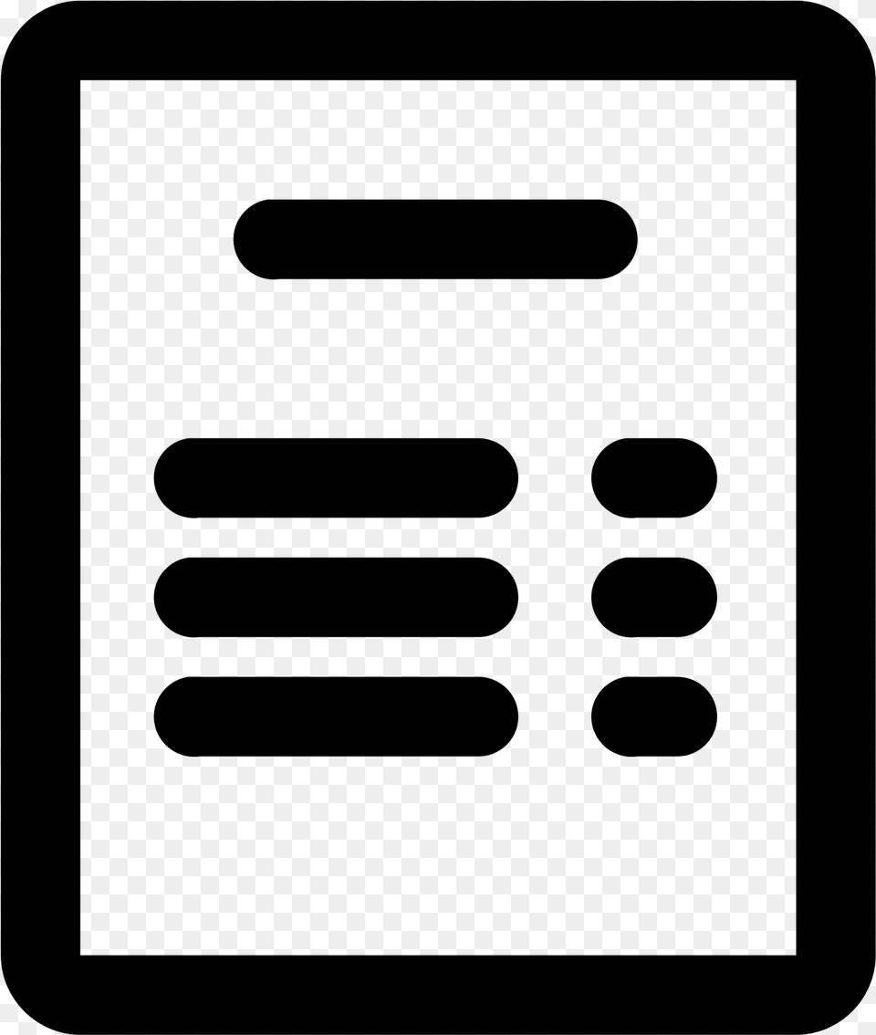 Hd Straight Horizontal Line Billing File Icon, Gray Free Transparent Png