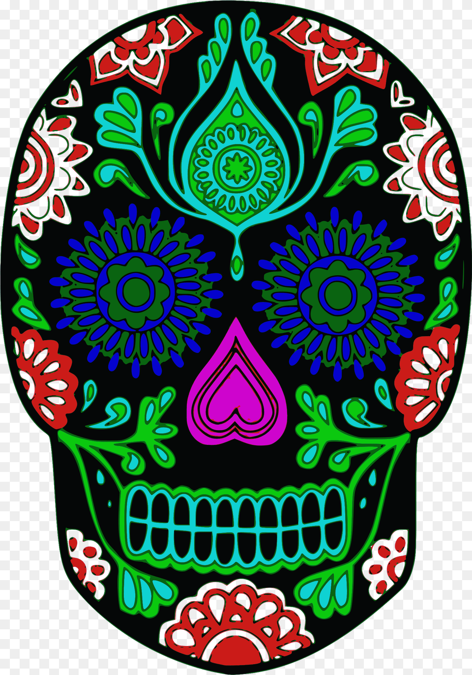 Hd Sugar Skull, Art, Graphics, Pattern, Floral Design Free Png Download