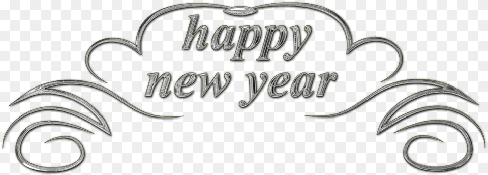 Hd Text Happy New Year, Calligraphy, Handwriting Png