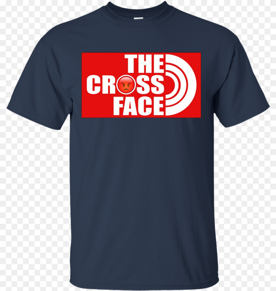 Hd The Cross Face Angry Emoji Apparel Transparent Active Shirt, Clothing, T-shirt Png