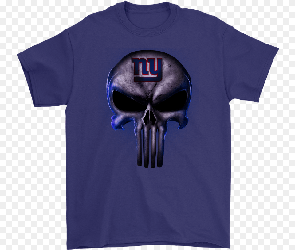 Hd The Punisher Skull New York Giants Football Nfl Short Sleeve, Clothing, T-shirt, Shirt Png
