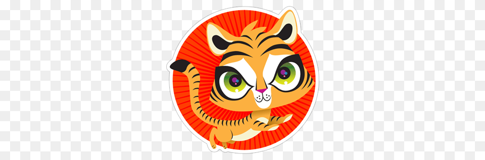 Hd Tiger, Sticker, Art Png