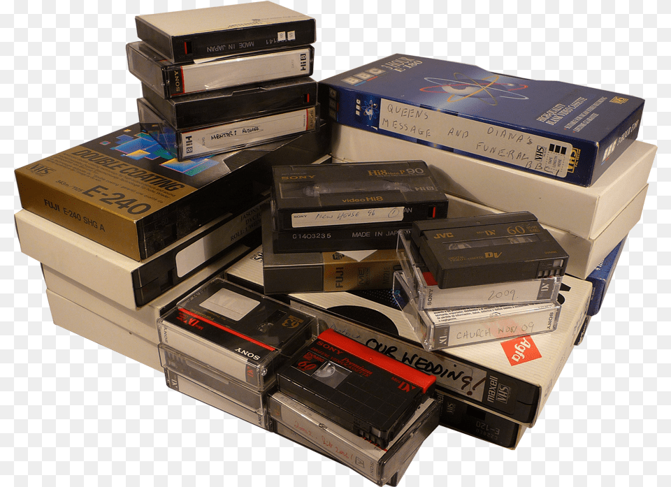 Hd Transfer And Copy Your Vhs Mini Dv Betamax Vhs To Digital Flyer, Box, Cassette, Electronics Png