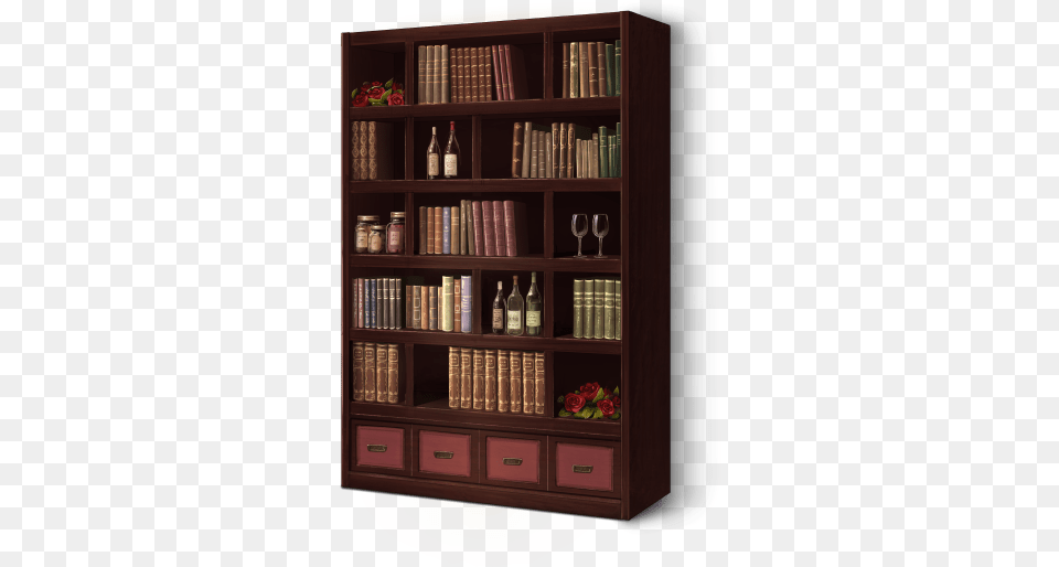 Hd Bookshelf Hdpng Bookcase, Furniture, Cabinet, Shelf Free Transparent Png