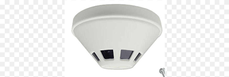 Hd Tvi Covert Smoke Detector Camera Ceiling, Ceiling Light, Clothing, Hardhat, Helmet Png