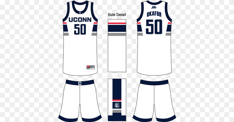 Hd Uconn Basketball Home Uconn Basketball Jersey Template, Clothing, Shirt, Shorts, Person Free Png