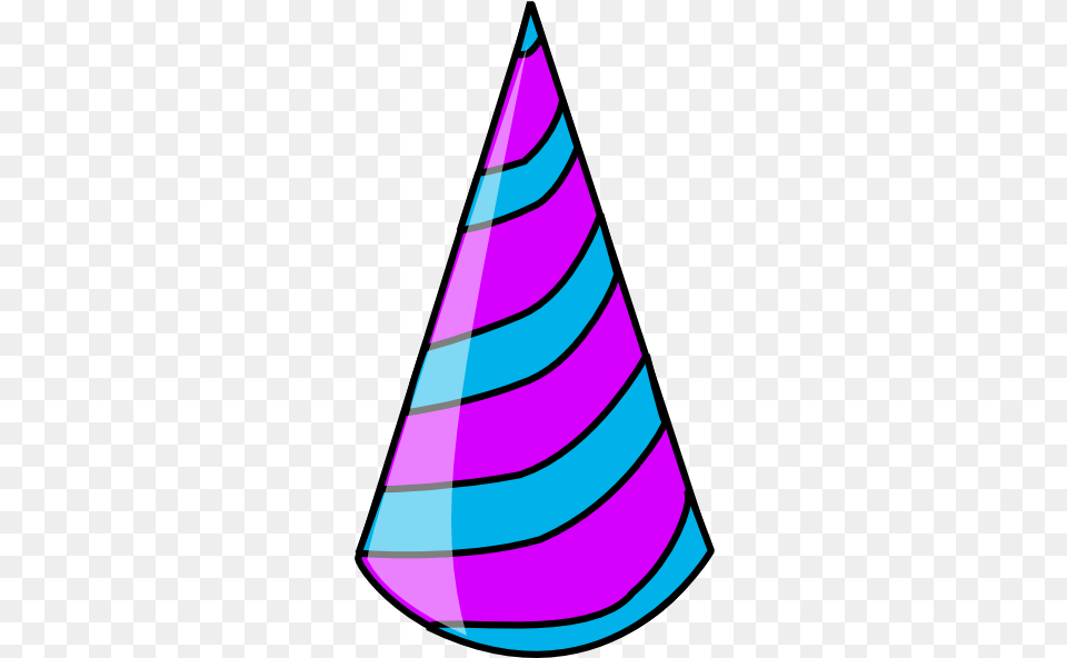 Hd Ultra Birthday Party Hat Clipart Pack Purple And Blue Party Hat, Clothing, Triangle, Astronomy, Moon Png
