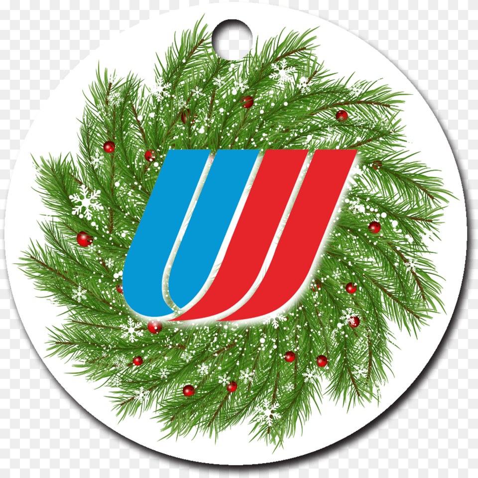 Hd United Airlines Tulip Logo Ornaments Transparent Christmas Day, Plant, Tree, Conifer, Christmas Decorations Png Image