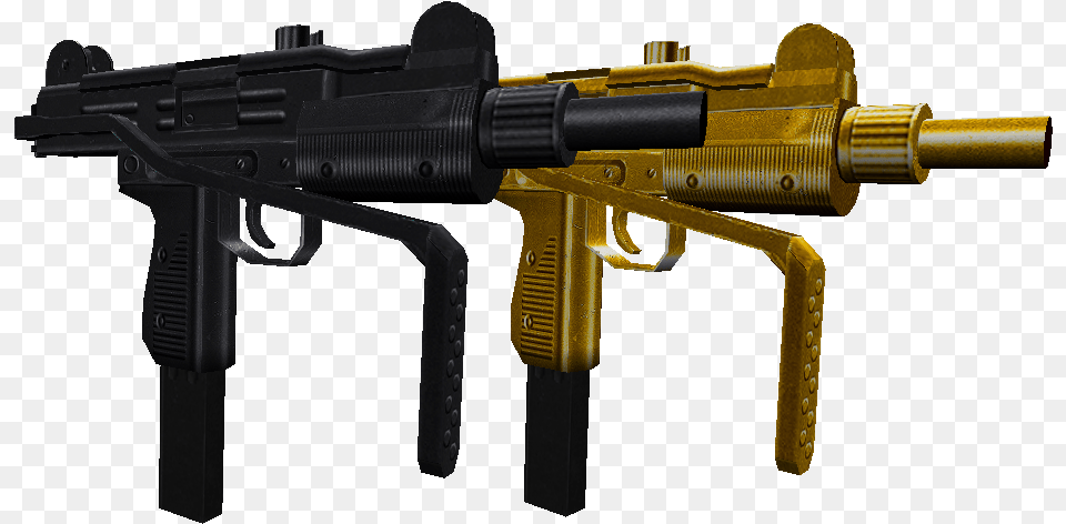 Hd Uzi Gold Uzi, Gun, Machine Gun, Weapon, Firearm Png