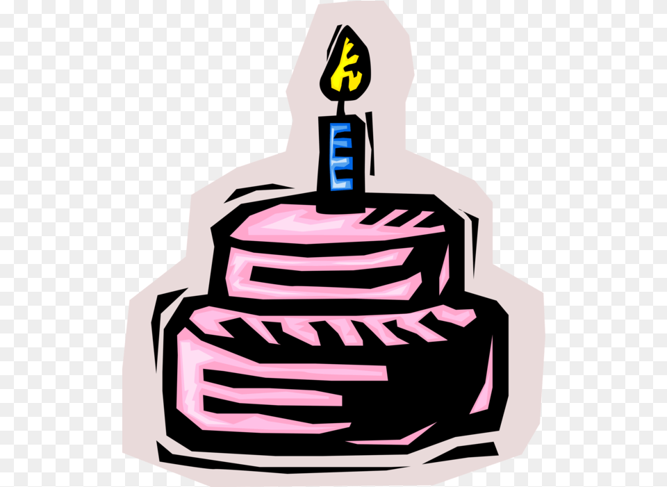 Hd Vector Illustration Of First Birthday Cake With Clip Art, Dessert, Food, Birthday Cake, Cream Png
