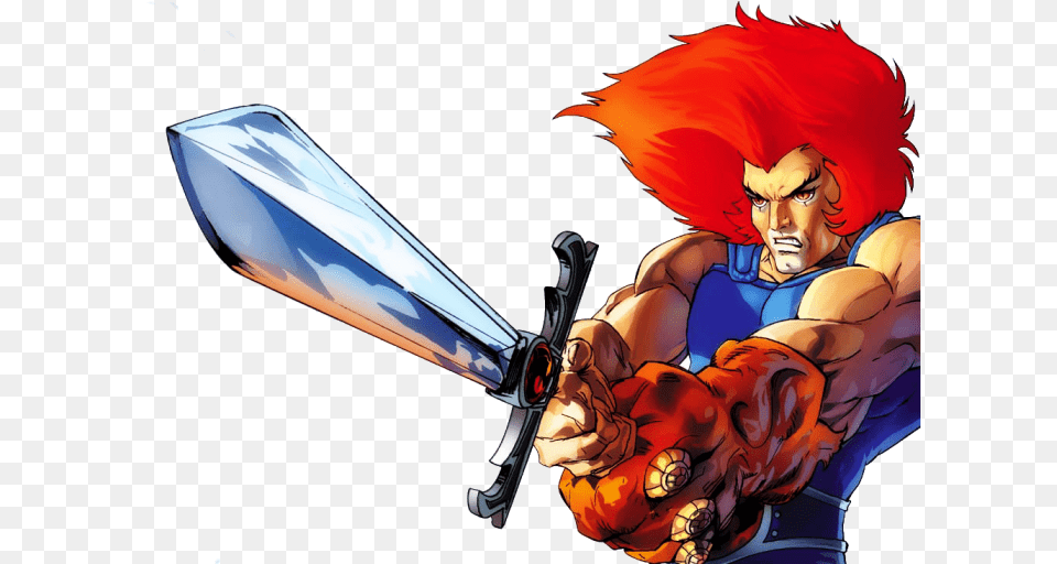 Hd Voice Actor Larry Kenney Of Lion Thundercats, Book, Comics, Publication, Weapon Free Png
