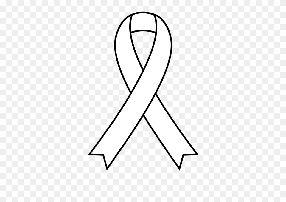 Hd White Awareness Ribbon Cancer Ribbon Svg, Alphabet, Ampersand, Symbol, Text Free Transparent Png