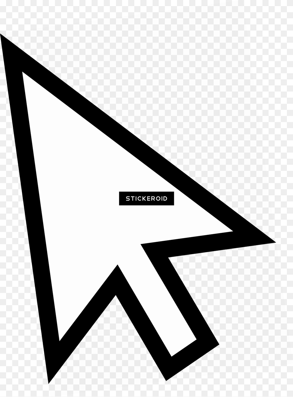 Hd White Mouse Cursor Arrow By Qubodup Icon Arrow Vector Click Icon, Triangle, Weapon, Arrowhead Free Transparent Png