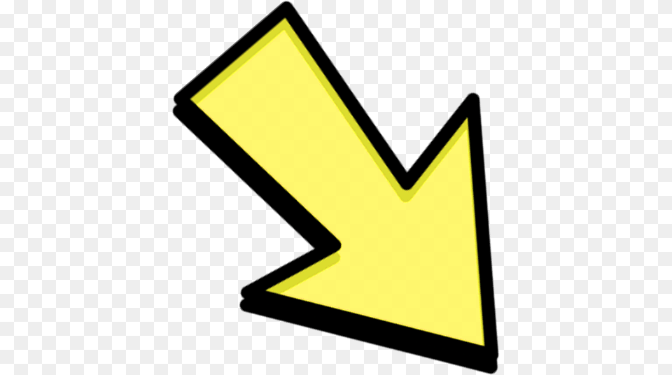 Hd Yellow Arrow Transparent Background Arrow For Youtube Thumbnail, Symbol, Text Free Png