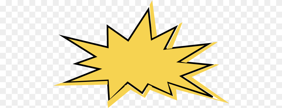 Hd Yellow Star Clip Art Clip Art Pow Spiky Oval, Star Symbol, Symbol, Leaf, Plant Png Image