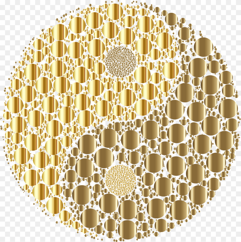 Hd Yin Yang With No Background, Pattern, Gold, Chandelier, Lamp Free Transparent Png