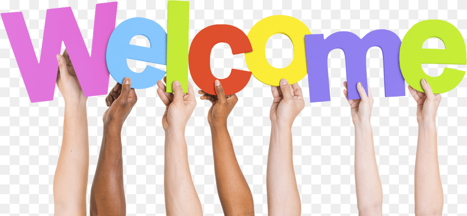 Hd You Can Be Sure Of A Hearty Welcome Welcome Hands With Letters, Body Part, Finger, Hand, Person Free Transparent Png