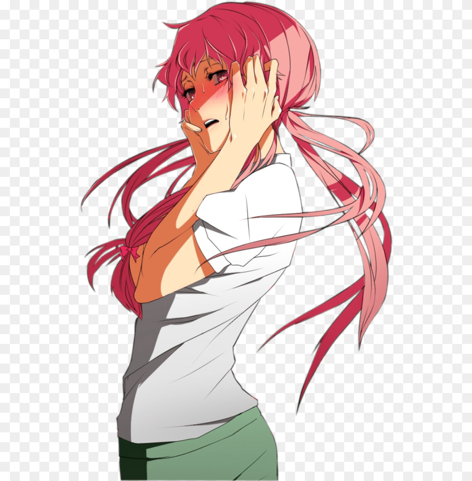 Hd Yuno Gasai Female Anime Character, Adult, Publication, Person, Comics Free Transparent Png