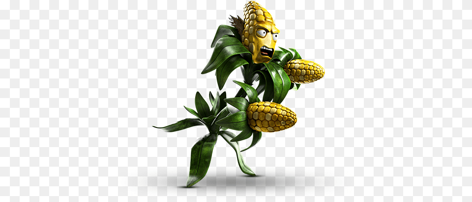 Hdkernel Corn Plant Vs Zombie Dinosaur, Food, Produce, Grain, Fruit Free Png