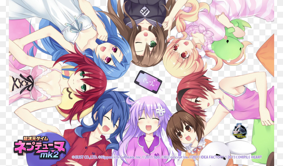 Hdn All Characters Neptunia Maker Ending, Book, Comics, Publication, Baby Free Transparent Png