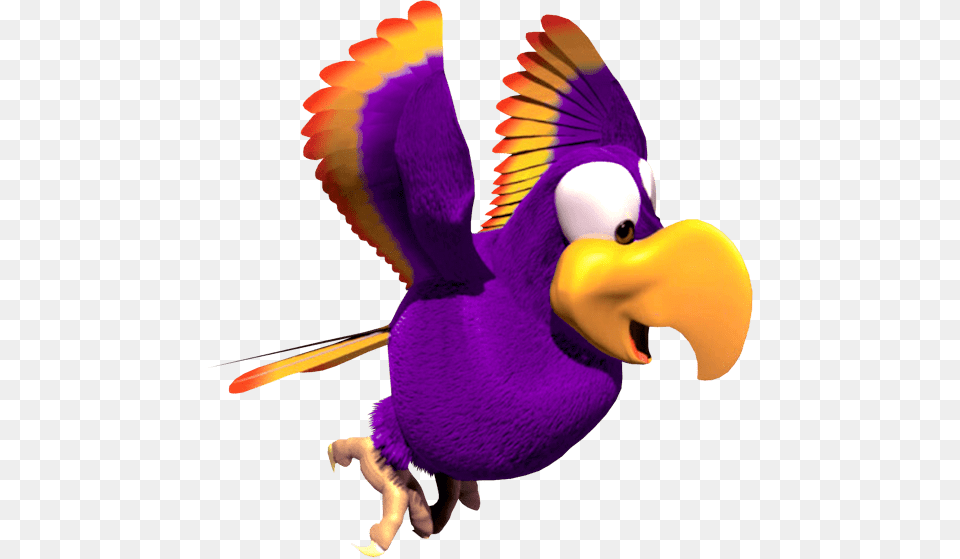 He Can Also Glide Through The Air Temporarily Much Donkey Kong Country 2 Squawks, Animal, Beak, Bird, Toy Free Png Download