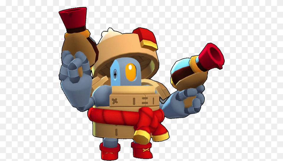 He Has 2 Skins Brawl Stars Dumpling Darryl, Robot, Baby, Person Png