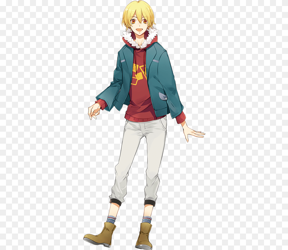 He Lives At A Power Plant And Claims To Be 3 Computer Short Blonde The Animation Shiwasu Kakeru Synthetic, Book, Comics, Publication, Person Free Transparent Png
