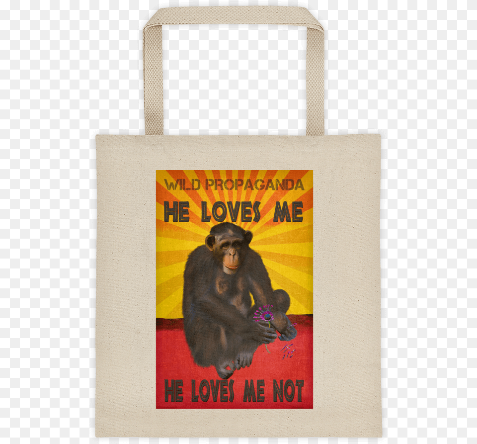 He Loves Me He Loves Me Not Thank U Next Tote Bag, Animal, Mammal, Monkey, Wildlife Png