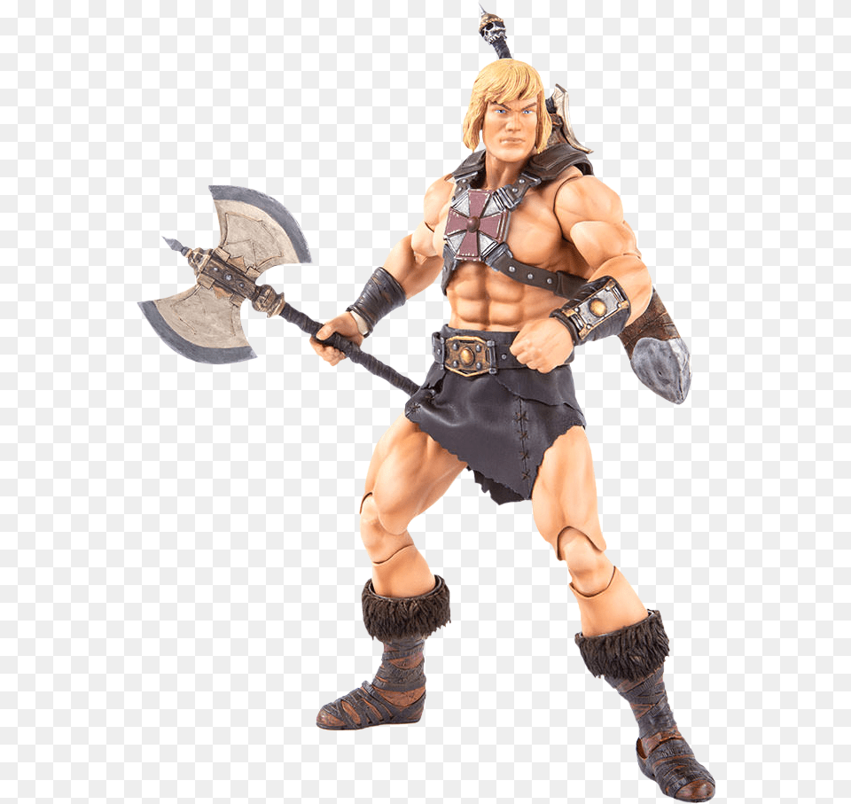 He Man 16 Scale Figure Hd Mondo He Man Figures, Clothing, Costume, Person, Face Free Transparent Png