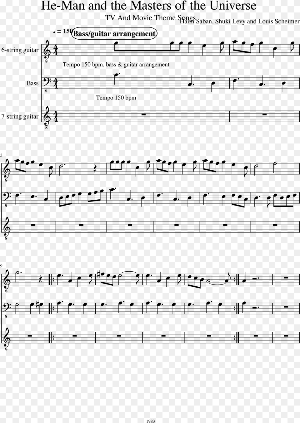 He Man And The Masters Of The Universe Slide He Man Sheet Music, Gray Free Transparent Png