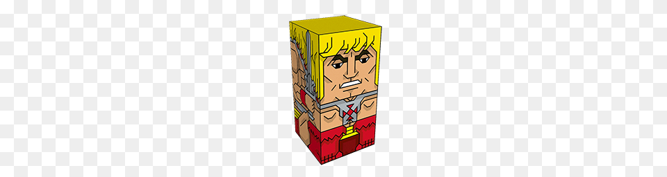 He Man Character Paper Toy Squatties, Book, Comics, Publication, Face Free Png