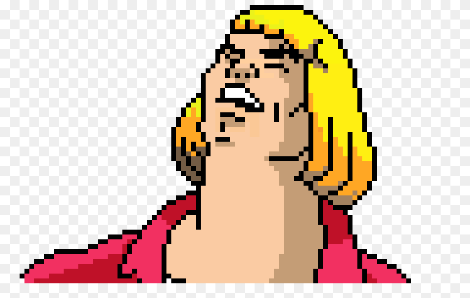 He Man Whats Going On Pixel Art Maker, Face, Head, Person, Body Part Free Png Download