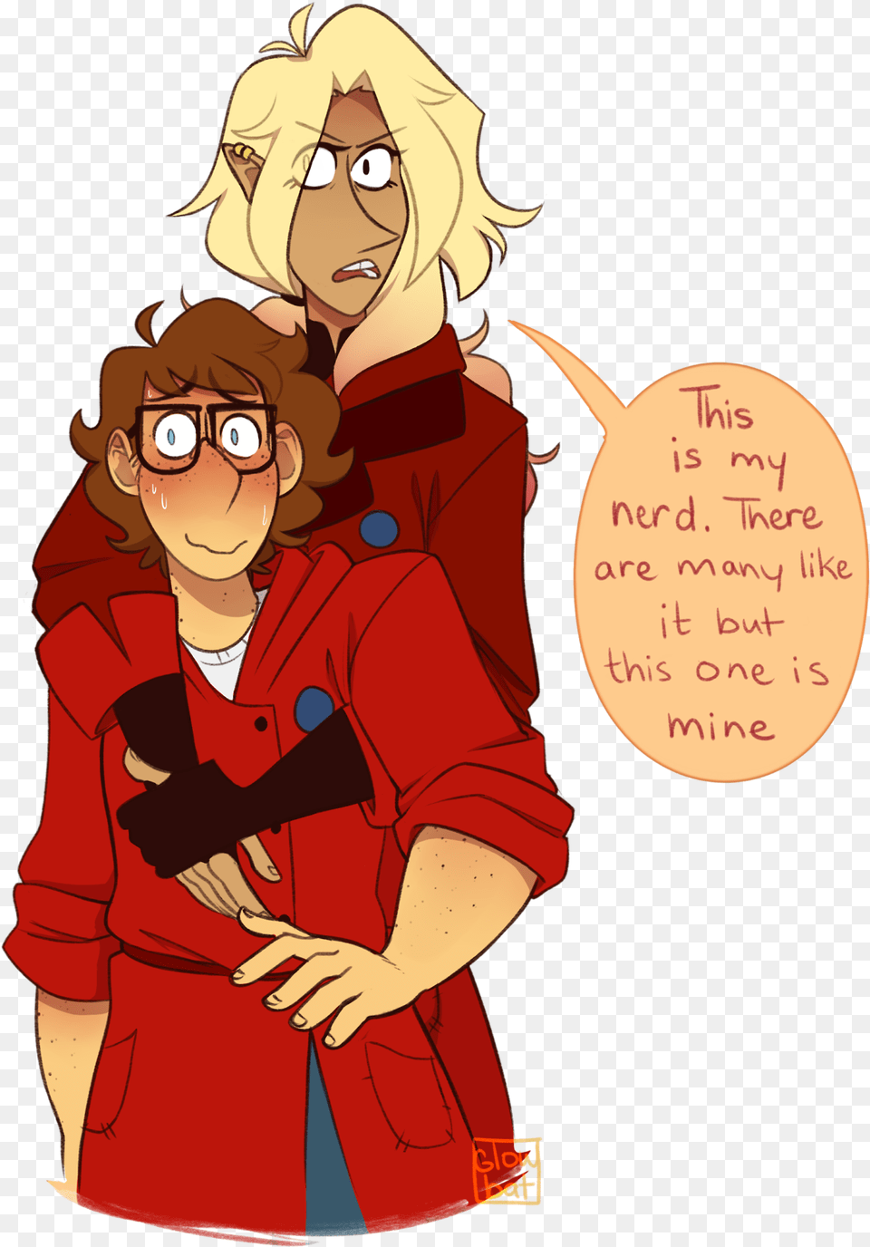 He Might Be A Nerd But He S Her Nerd Lup The Adventure Zone, Book, Publication, Comics, Adult Png Image