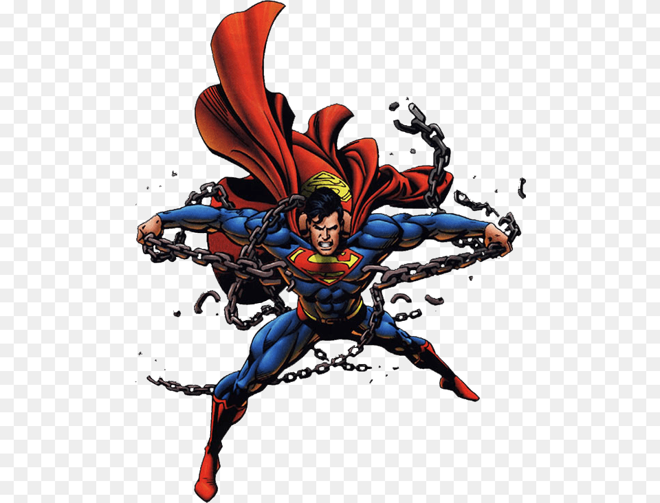 He Moves To The Bustling City Of Tomorrow Metropolis Superman Break The Chains, Book, Comics, Publication, Adult Free Png Download