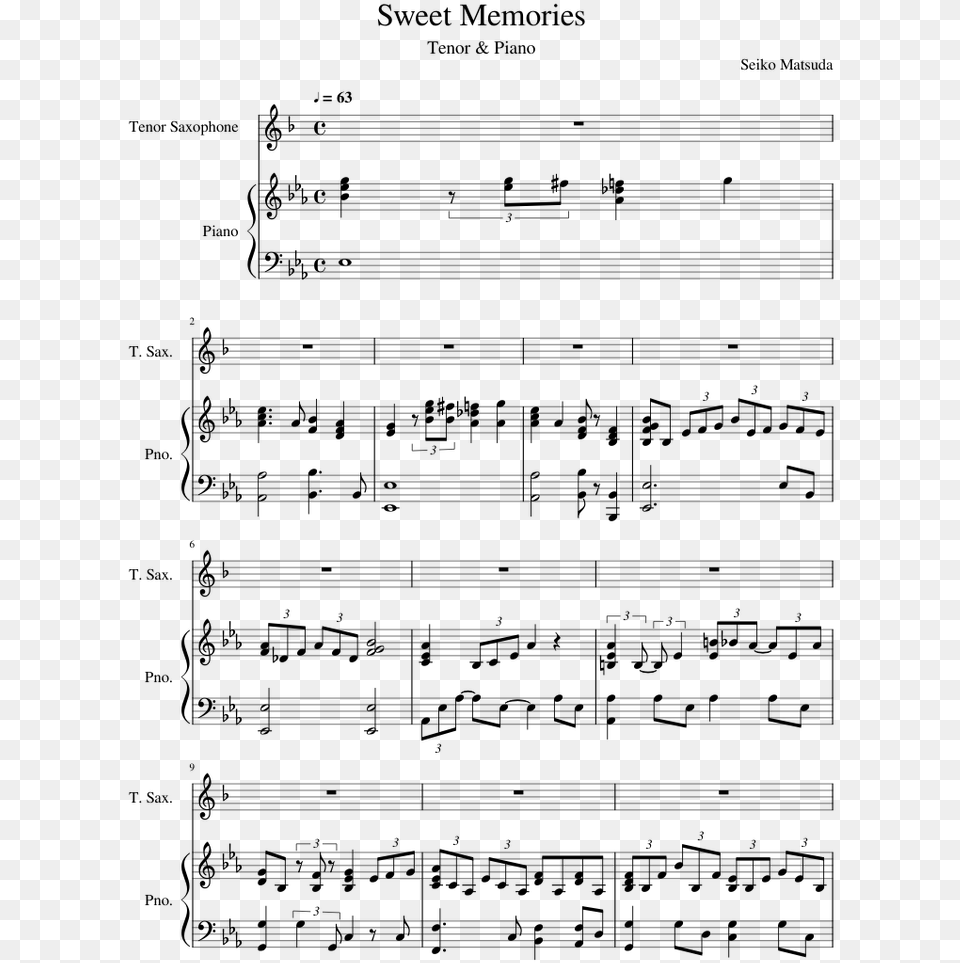 He Sees Me Piano Sheet Music, Gray Free Transparent Png