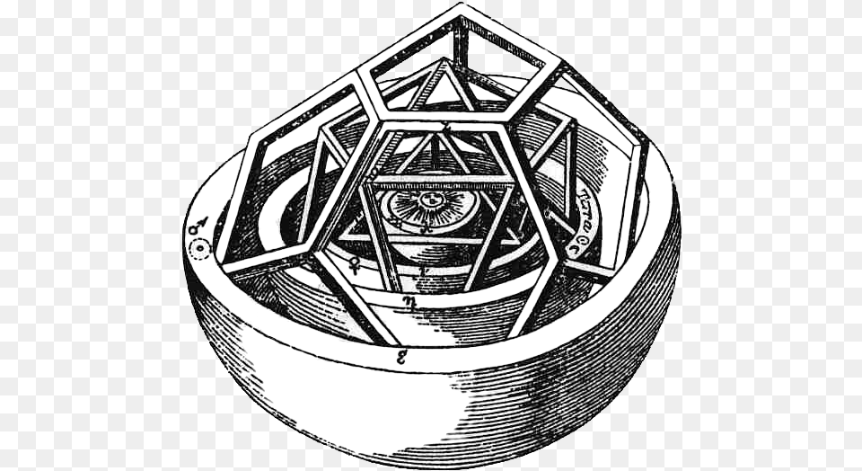 He Was Certain That The Spacing Of The Planets In The Platonic Solids Solar System, Machine, Spoke Png Image
