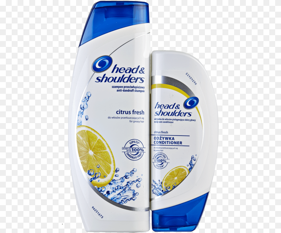 Head Amp Shoulders Citrus Fresh Shampoo Amp Conditioner Head And Shoulders, Bottle, Lotion Free Transparent Png