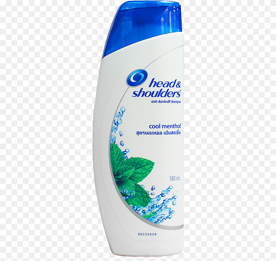 Head And Shoulders Cool Menthol Shampoo 180ml Head And Shoulders Sampon, Bottle, Herbal, Herbs, Plant Png