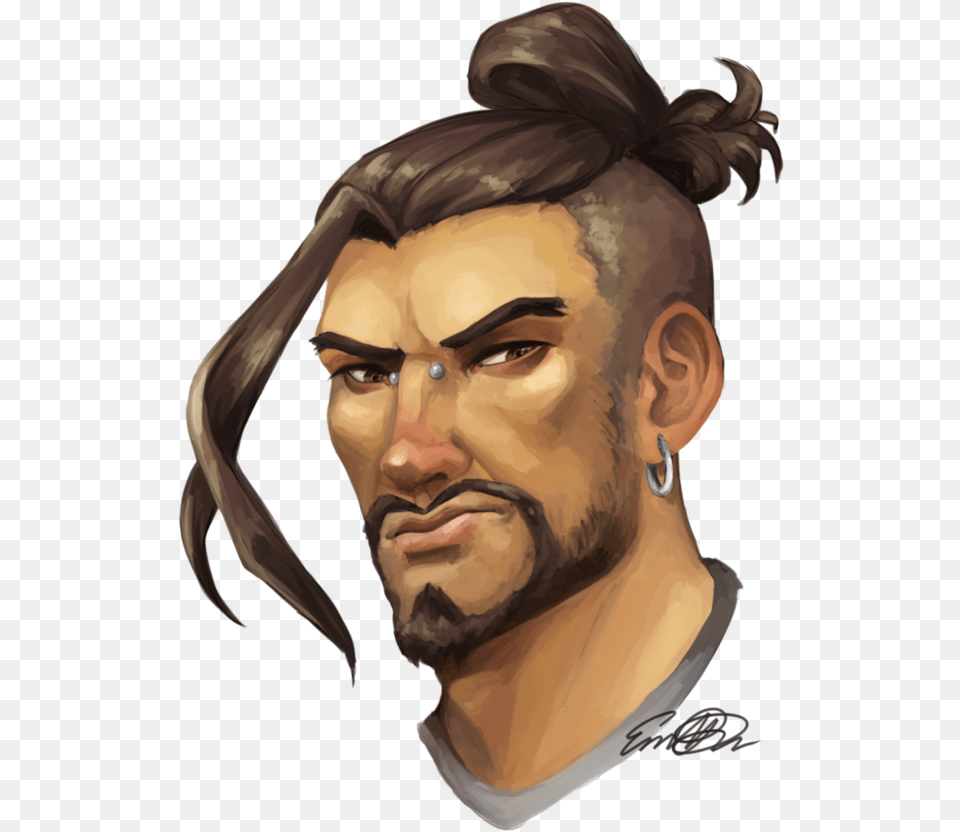 Head Clip Hanzo Face, Portrait, Photography, Person, Man Free Png Download