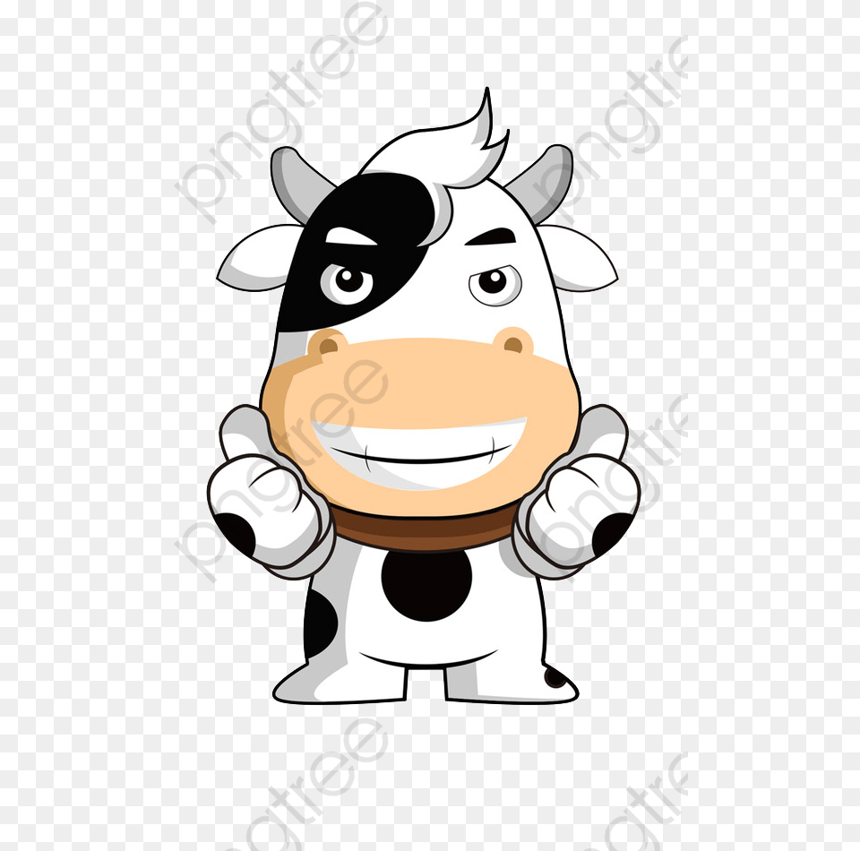 Head Clipart Cow Cartoon, Animal, Cattle, Livestock, Mammal Free Png Download