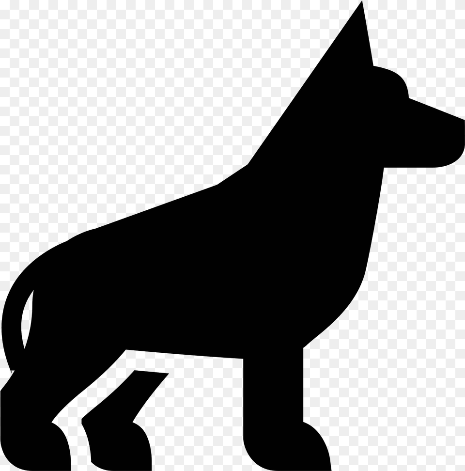 Head Clipart German Shepherd Black And White German Shepherd Dog Clipart, Gray Free Png