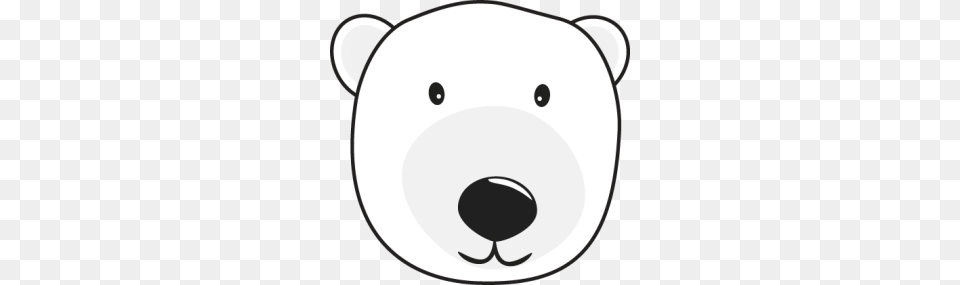 Head Clipart Polar Bear, Stencil, Hockey, Ice Hockey, Ice Hockey Puck Free Png Download