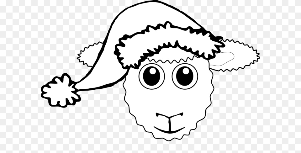 Head Clipart Sheep, Stencil, Baby, Person, Face Png Image