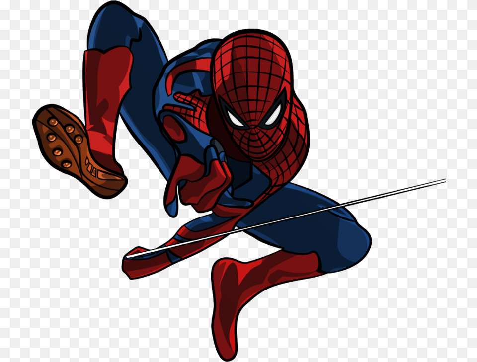 Head Clipart Spiderman Spiderman Shattered Dimension Ultimate Spiderman, Person, Clothing, Footwear, Shoe Free Png